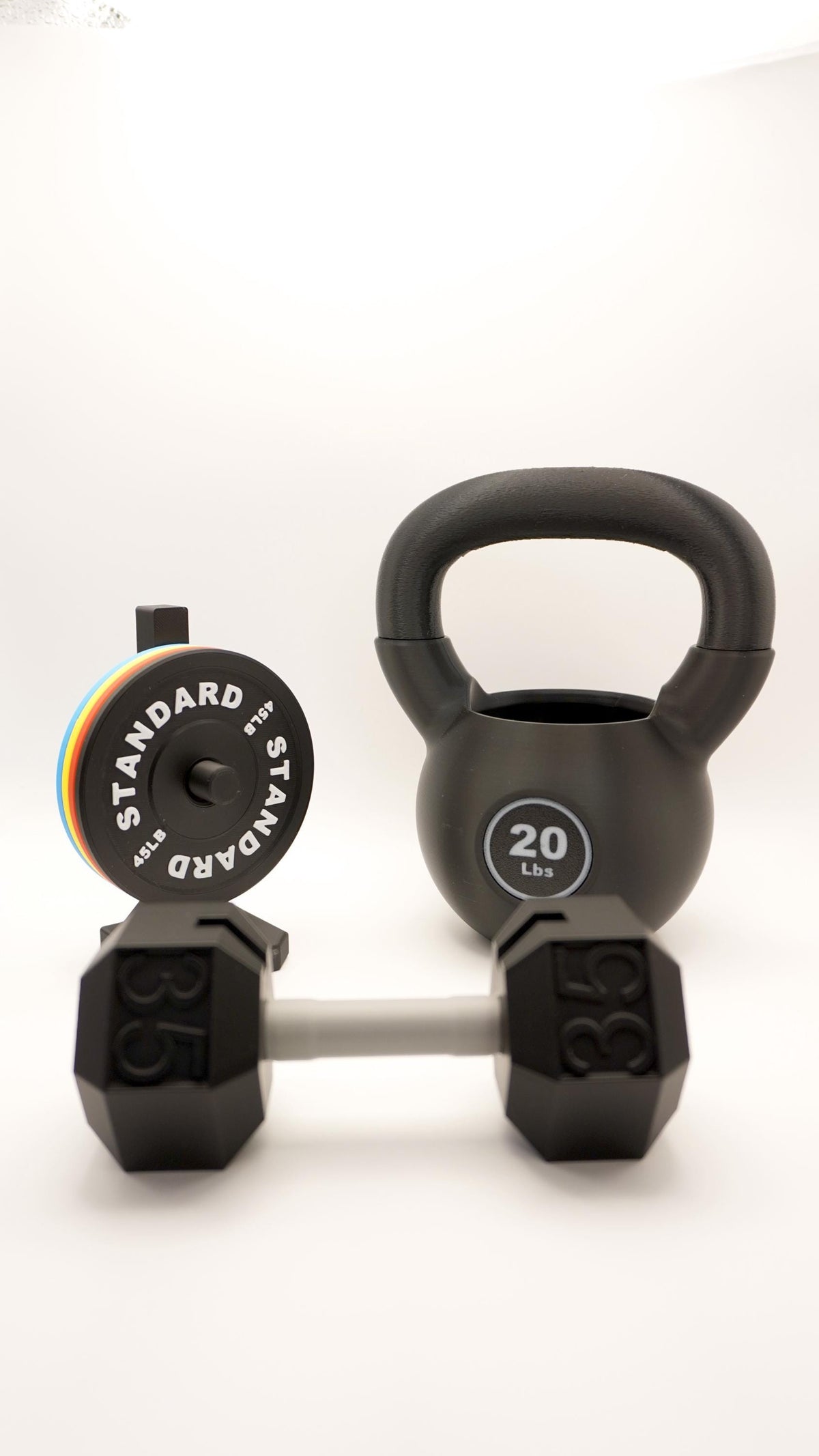 Gym Lover’s Desk Set | Dumbbell Card Holder, Barbell Coaster and Pen Stand | Bold & Functional Decor