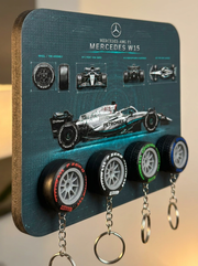 Pit Stop Racing Tire Wall Key Holder
