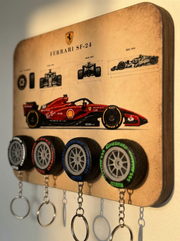 Pit Stop Racing Tire Wall Key Holder