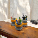 Bolt & Nut Pencil Holder – Industrial Style Desk Organizer – 3D Printed Office Decor