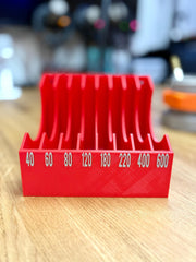 5" Sandpaper Sheet Organizer – Bench Holder for Sanding Sheets (40–600 Grit)