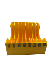 5" Sandpaper Sheet Organizer – Bench Holder for Sanding Sheets (40–600 Grit)