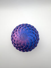 Neon Blaze Dragon with Matching Egg | Articulated Dark Blue & Magenta Dragon | Collectible Neon Decor