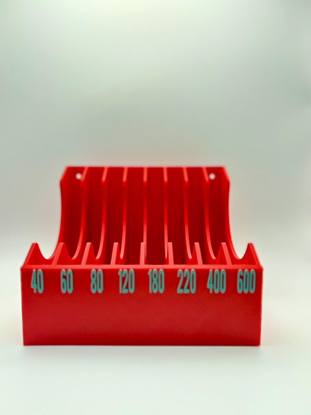 5" Sandpaper Sheet Organizer – Bench Holder for Sanding Sheets (40–600 Grit)