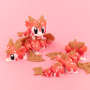 Sugar Rush Baby Dragon with Egg | Vibrant Articulated Collectible | Sweet Dragon Egg Fantasy Fidget