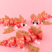 Sugar Rush Baby Dragon with Egg | Vibrant Articulated Collectible | Sweet Dragon Egg Fantasy Fidget