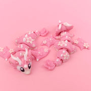 Cherry Blossom Baby Dragon with Egg | Soft Pink Articulated Collectible | Spring Dragon Egg Fantasy Fidget