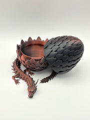 Red Voltage Dragon with Egg | Articulated Dragon Neon City Collectible