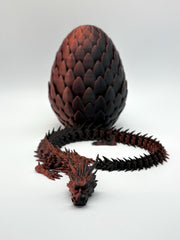 Red Voltage Dragon with Egg | Articulated Dragon Neon City Collectible