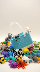 10 Mystery Mini Fidget Animals in B Bag – Cute Collectible Surprise Set