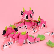 Dragon Fruit Baby Dragon with Egg | Adorable 3D Printed Collectible Dragon Egg