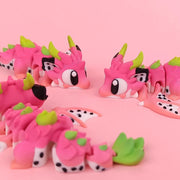 Dragon Fruit Baby Dragon with Egg | Adorable 3D Printed Collectible Dragon Egg