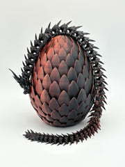 Red Voltage Dragon with Egg | Articulated Dragon Neon City Collectible