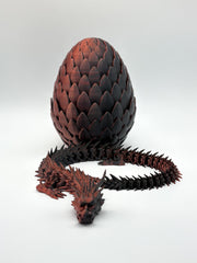 Red Voltage Dragon with Egg | Articulated Dragon Neon City Collectible
