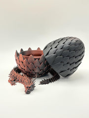 Red Voltage Dragon with Egg | Articulated Dragon Neon City Collectible