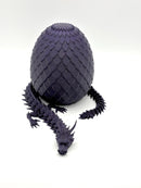 Dragon Egg Dark Nova Dragon with Sparkle Egg | Articulated Dragon Purple Galaxy | Neon City Collectible