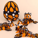 Butterfly Dragon with Matching Egg | Articulated Fantasy Collectible | 3D Printed Decor Dragon Egg