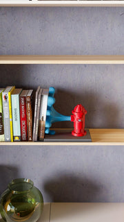 Fire Hydrant Bookend | Creative Urban Decor with 3D Water Splash | Fun Shelf Organizer