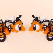 Butterfly Dragon with Matching Egg | Articulated Fantasy Collectible | 3D Printed Decor Dragon Egg