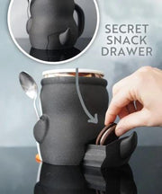 Pebbles the Penguin Ice Cream Pint Holder with Spoon Slots | Eco-Friendly 3D Print + Free Gift