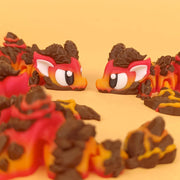 Lava Mini Dragon with Lava Egg | Fantasy Desk Decor & Collectible Dragon Egg Fidget Toy