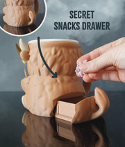 Ferdinand Highland Cow Ice Cream Pint Holder – 3D Printed with Spoon Slots & Snack Drawer