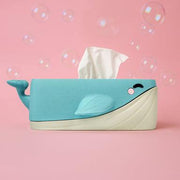 Bubbles the Whale Tissue Box Cover – Ocean Decor for Bathroom, Nursery or Office