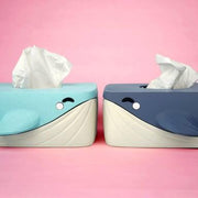 Bubbles the Whale Tissue Box Cover – Ocean Decor for Bathroom, Nursery or Office