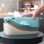 Bubbles the Whale Tissue Box Cover – Ocean Decor for Bathroom, Nursery or Office