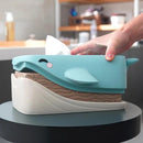 Bubbles the Whale Tissue Box Cover – Ocean Decor for Bathroom, Nursery or Office