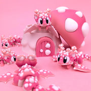 Mushie the Mushroom Mini Dragon with Mushroom Egg | Cute Fantasy Dragon Egg