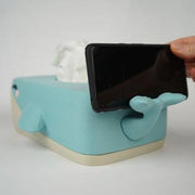 Bubbles the Whale Tissue Box Cover – Ocean Decor for Bathroom, Nursery or Office