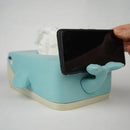 Bubbles the Whale Tissue Box Cover – Ocean Decor for Bathroom, Nursery or Office