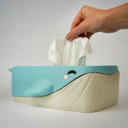 Bubbles the Whale Tissue Box Cover – Ocean Decor for Bathroom, Nursery or Office