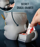 Leo Cuddles the Cat Ice Cream Pint Holder – 3D Printed Kitty Cup with Spoon Slots & Snack Drawer | 16oz Gift for Cat Lovers