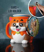KEVIN THE CORGI – Ice Cream Pint Holder (Pumpkin Edition)