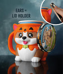 KEVIN THE CORGI – Ice Cream Pint Holder (Pumpkin Edition)
