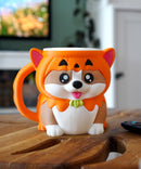 KEVIN THE CORGI – Ice Cream Pint Holder (Pumpkin Edition)