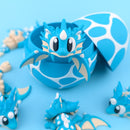 Sea Shell Mini Dragon and Egg – Articulated Ocean Dragon Toy with Matching Egg | 3D Printed Collectible Gift