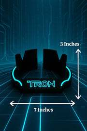 Tron White Edition Identity Disk & Stand – Glows Blue or Clear | Sci-Fi Display