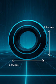 Tron White Edition Identity Disk & Stand – Glows Blue or Clear | Sci-Fi Display