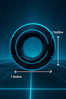 Tron White Edition Identity Disk & Stand – Glows Blue or Clear | Sci-Fi Display