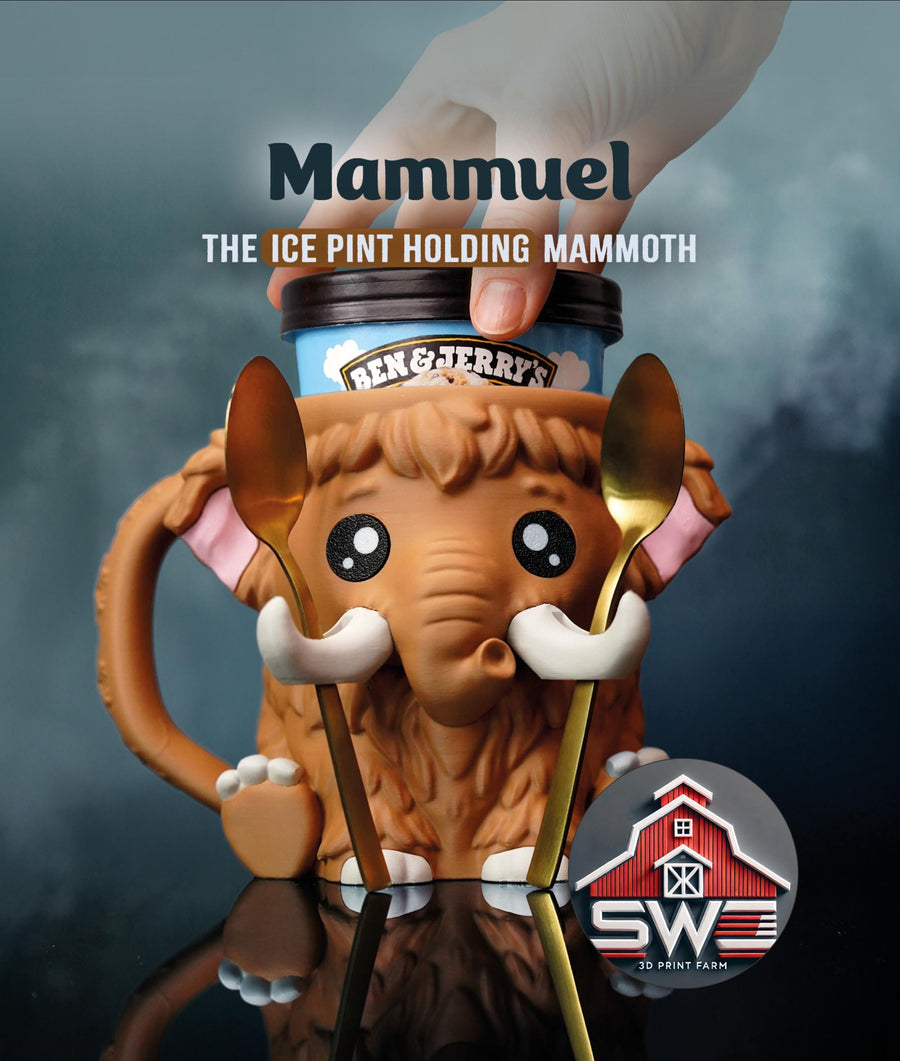 Mammuel the Mammoth – Ice Cream Pint Holder