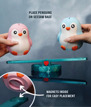 Partner Piggybank Penguins – Interactive Saving Seesaw for Two