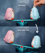 Partner Piggybank Penguins – Interactive Saving Seesaw for Two
