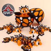 Butterfly Dragon with Matching Egg | Articulated Fantasy Collectible | 3D Printed Decor Dragon Egg