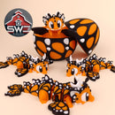 Butterfly Dragon with Matching Egg | Articulated Fantasy Collectible | 3D Printed Decor Dragon Egg