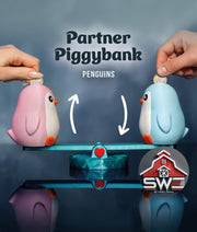 Partner Piggybank Penguins – Interactive Saving Seesaw for Two
