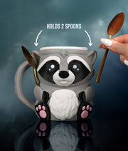 Rocky the Dessert Guardian – Raccoon Ice Cream Pint Holder