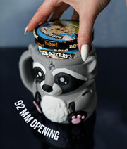Rocky the Dessert Guardian – Raccoon Ice Cream Pint Holder
